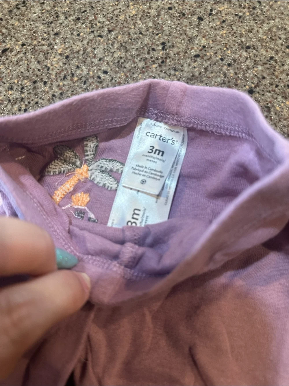 Carter's Lilac Stretch Baby Girl Leggings